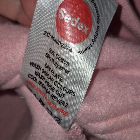 K&K Apparel Pink London Hoodie Sweatshirt M NWT - Picture 6 of 8